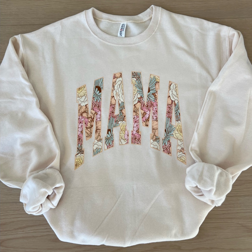 Floral MAMA crewneck sweatshirt